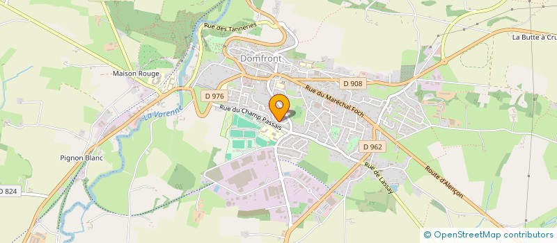 localisation de l'entreprise MONSIEUR BRUNO FOUQUER à DOMFRONT-EN-POIRAIE