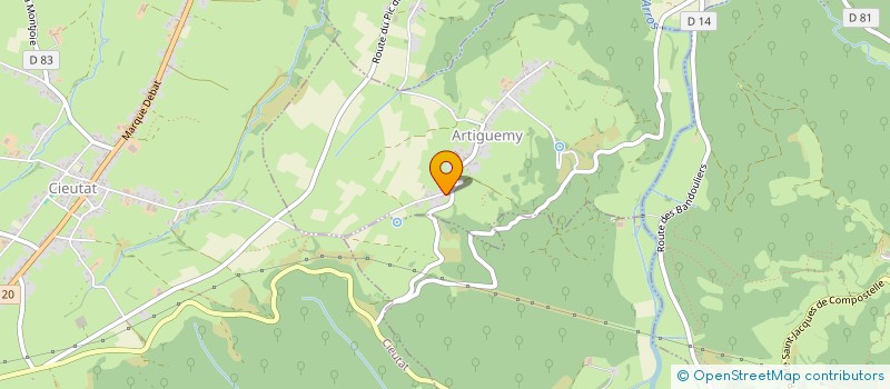 localisation de l'entreprise MONSIEUR BRUNO FOURCADE  ARTIGUEMY