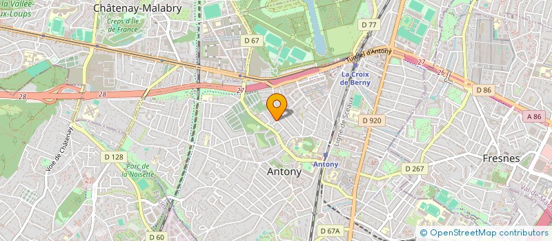 localisation de l'entreprise MONSIEUR BRUNO FOYER à ANTONY