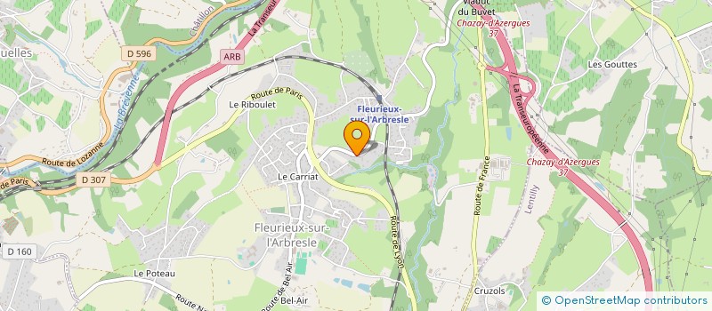 localisation de l'entreprise MONSIEUR BRUNO FRACHON à FLEURIEUX-SUR-L'ARBRESLE