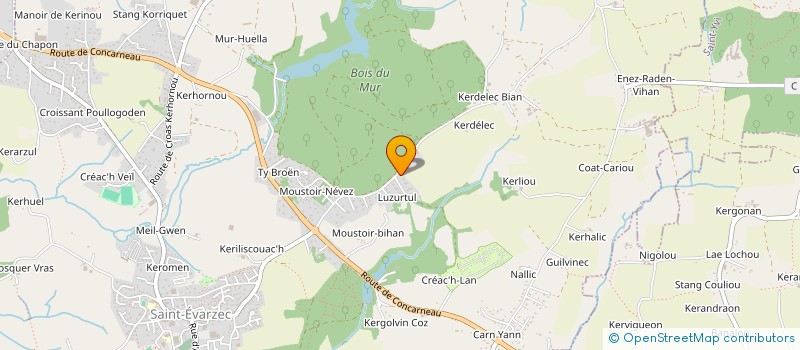 localisation de l'entreprise MONSIEUR BRUNO FRANCESCHIN  SAINT-EVARZEC