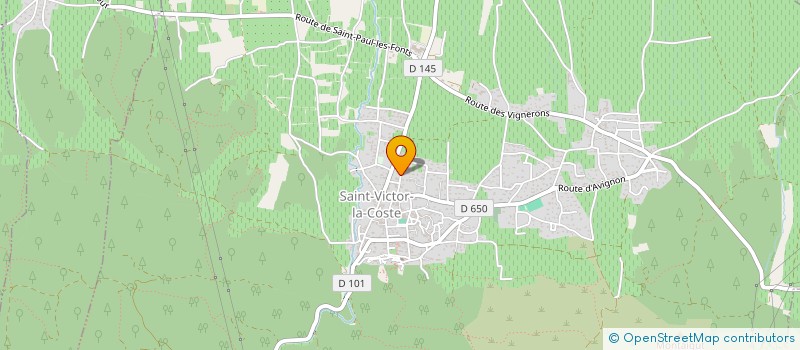 localisation de l'entreprise MONSIEUR BRUNO FRANCILLON-FREMONDIERE  SAINT-VICTOR-LA-COSTE