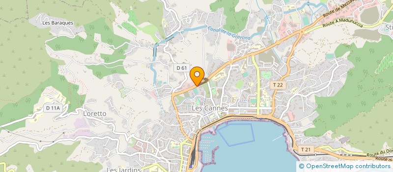 localisation de l'entreprise MONSIEUR BRUNO FRANGIONI à AJACCIO