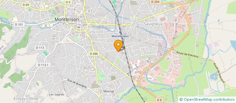 localisation de l'entreprise MONSIEUR BRUNO FRECENON  MONTBRISON