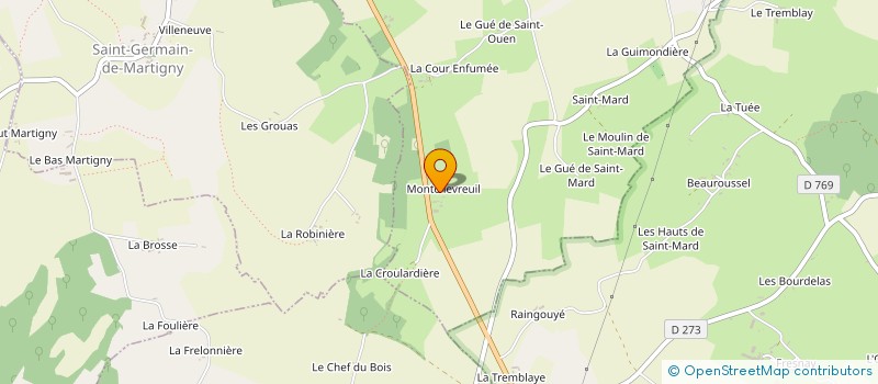 localisation de l'entreprise MONSIEUR BRUNO FRESNAYS à SAINT-OUEN-DE-SECHEROUVRE