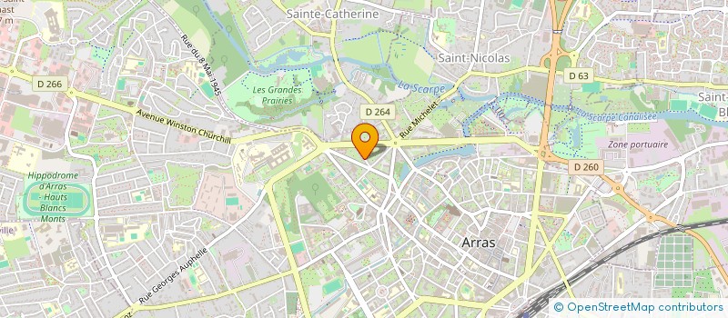 localisation de l'entreprise MONSIEUR BRUNO FREVILLE à ARRAS