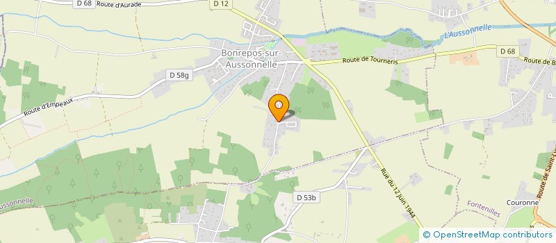 localisation de l'entreprise MONSIEUR BRUNO GABRIT  BONREPOS-SUR-AUSSONNELLE