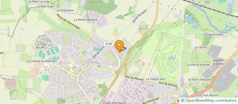 localisation de l'entreprise MONSIEUR BRUNO GADONNA  LE RHEU