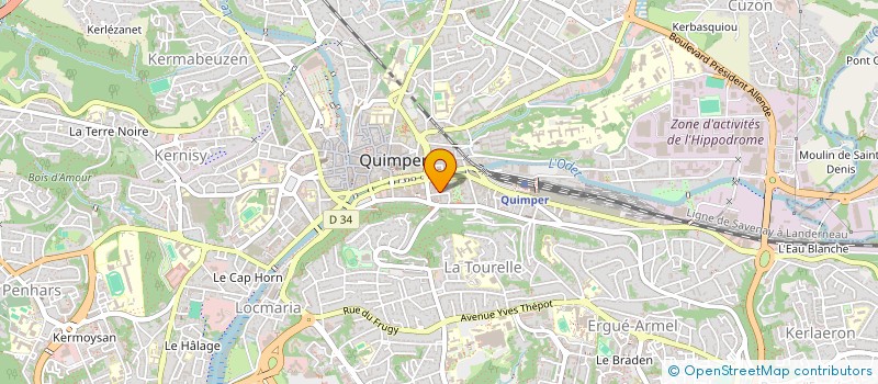 localisation de l'entreprise MONSIEUR BRUNO GADONNA à QUIMPER