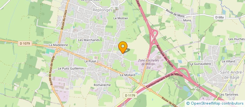 localisation de l'entreprise MONSIEUR BRUNO GAILLARD à REPLONGES