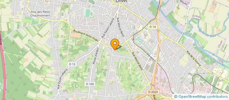 localisation de l'entreprise MONSIEUR BRUNO GALERNE  OLIVET