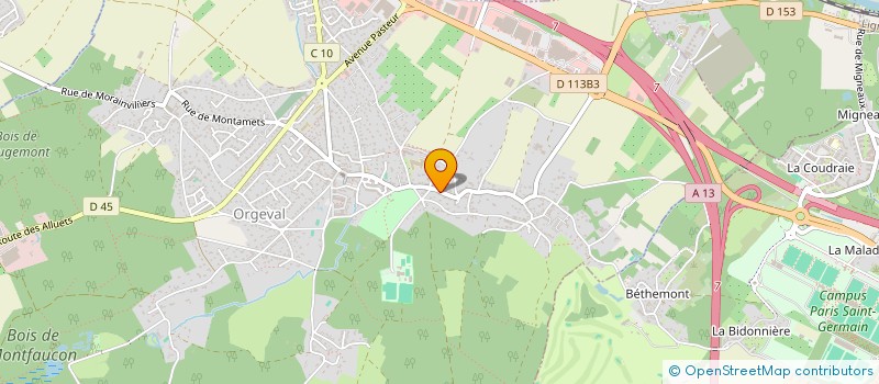 localisation de l'entreprise MONSIEUR BRUNO GALEY à ORGEVAL