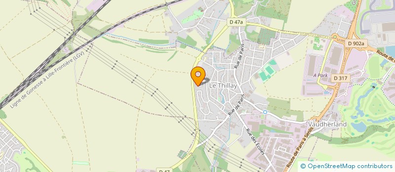 localisation de l'entreprise MONSIEUR BRUNO GALTIE  LE THILLAY