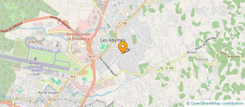 localisation de l'entreprise MONSIEUR BRUNO GANE  LES ABYMES