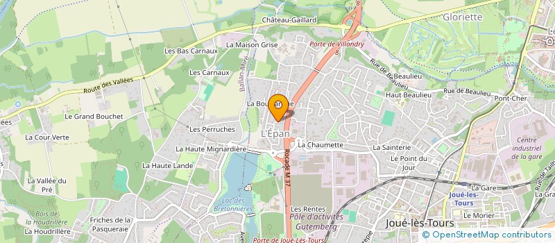 localisation de l'entreprise MONSIEUR BRUNO GANIVET  JOUE-LES-TOURS