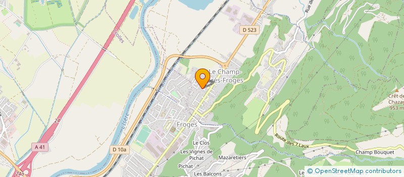 localisation de l'entreprise MONSIEUR BRUNO GARGUET DUPORT  LE CHAMP-PRES-FROGES