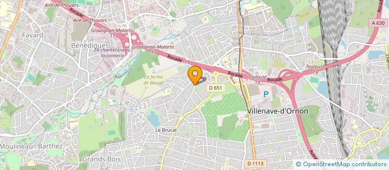 localisation de l'entreprise MONSIEUR BRUNO GARNAUD  VILLENAVE-D'ORNON