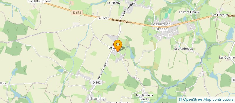 localisation de l'entreprise MONSIEUR BRUNO GAUDILLIERE  TRONCHY