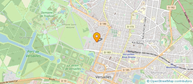 localisation de l'entreprise MONSIEUR BRUNO GAUET DE SAINT AURIN à VERSAILLES