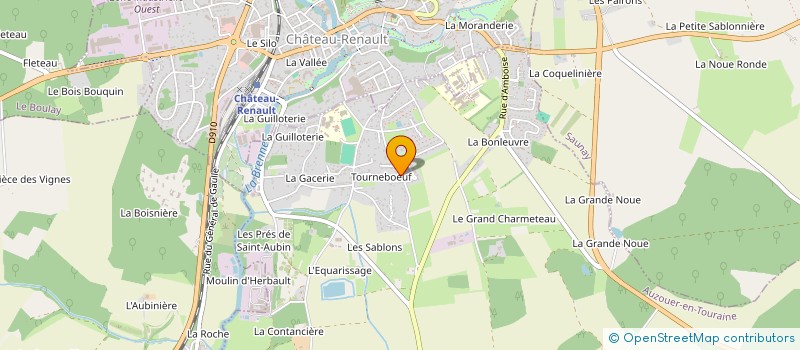 localisation de l'entreprise MONSIEUR BRUNO GAUTHIER  AUZOUER-EN-TOURAINE