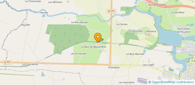 localisation de l'entreprise MONSIEUR BRUNO GAUTHIER à OMBREE D'ANJOU