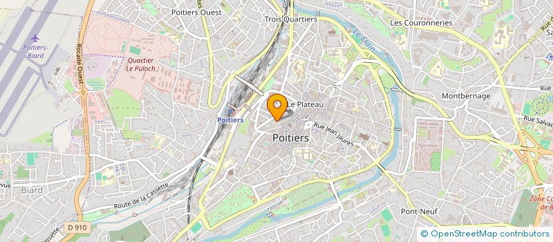 localisation de l'entreprise MONSIEUR BRUNO GAUTHIER à POITIERS