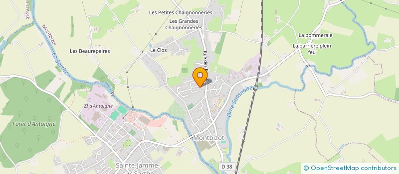 localisation de l'entreprise MONSIEUR BRUNO GAUTIER  MONTBIZOT