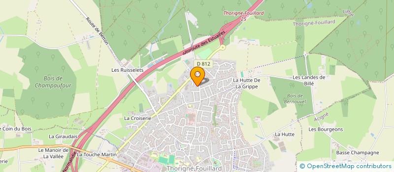 localisation de l'entreprise MONSIEUR BRUNO GAUTIER  THORIGNE-FOUILLARD