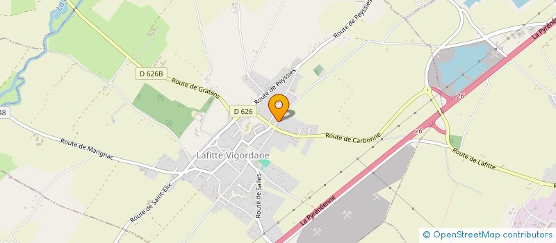 localisation de l'entreprise MONSIEUR BRUNO GEHU  LAFITTE-VIGORDANE