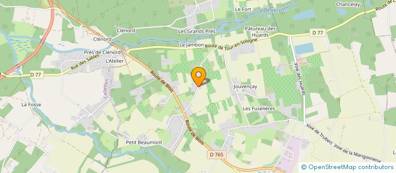 localisation de l'entreprise MONSIEUR BRUNO GENIES  COUR-CHEVERNY