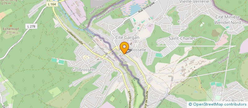 localisation de l'entreprise MONSIEUR BRUNO GENY  PETITE-ROSSELLE