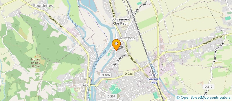 localisation de l'entreprise MONSIEUR BRUNO GERAUDIE  MIREPEIX