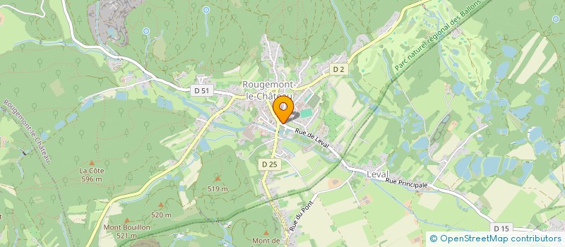 localisation de l'entreprise MONSIEUR BRUNO GEYER à ROUGEMONT-LE-CHATEAU