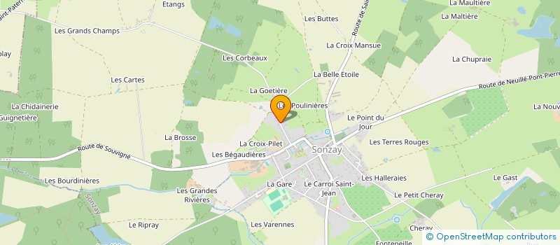 localisation de l'entreprise MONSIEUR BRUNO GIACOMELLI à ROUZIERS-DE-TOURAINE