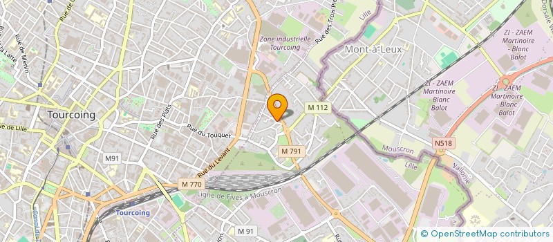 localisation de l'entreprise MONSIEUR BRUNO GIARRIZZO  WATTRELOS