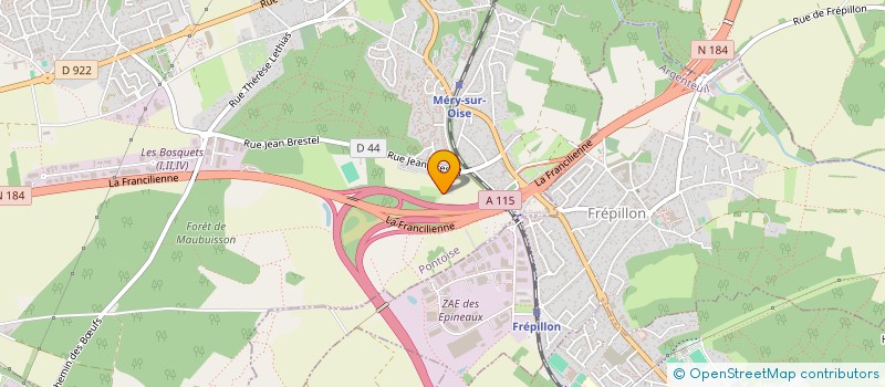 localisation de l'entreprise MONSIEUR BRUNO GILLES  MERY-SUR-OISE