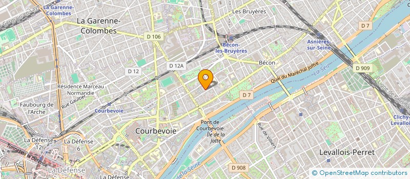 localisation de l'entreprise MONSIEUR BRUNO GILLIARD à COURBEVOIE