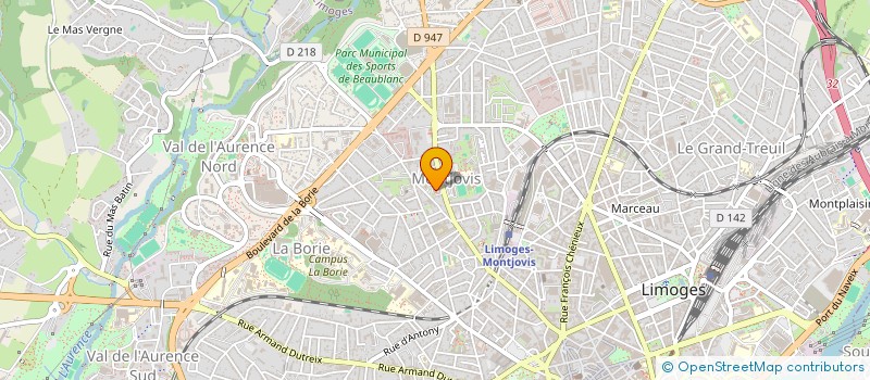 localisation de l'entreprise MONSIEUR BRUNO GINESTAR à LIMOGES