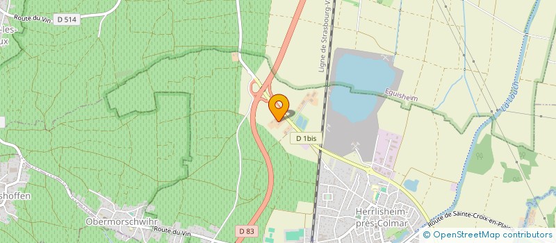 localisation de l'entreprise MONSIEUR BRUNO GINGLINGER  HERRLISHEIM-PRES-COLMAR