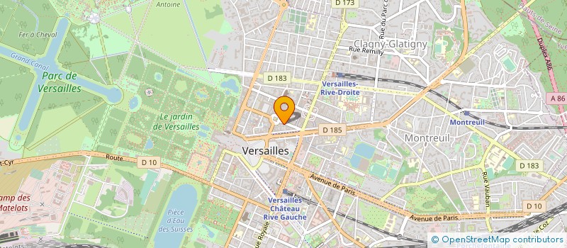 localisation de l'entreprise MONSIEUR BRUNO GIRARD à VERSAILLES
