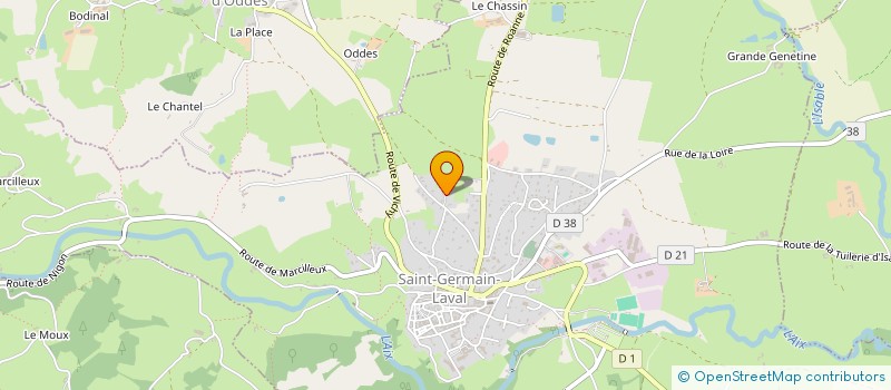 localisation de l'entreprise MONSIEUR BRUNO GIRAUD  SAINT-GERMAIN-LAVAL