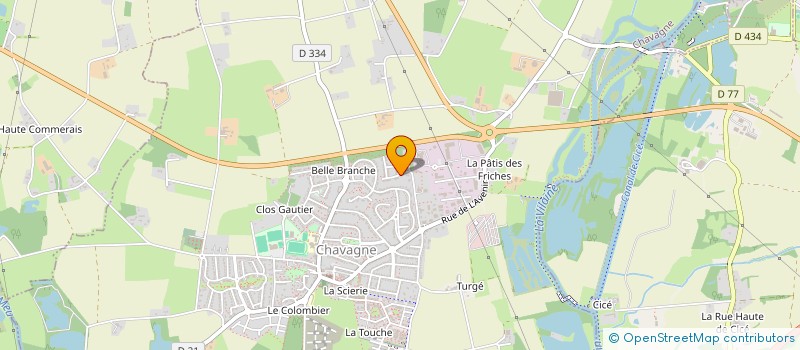 localisation de l'entreprise MONSIEUR BRUNO GIRAUD  CHAVAGNE