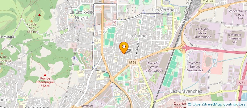 localisation de l'entreprise MONSIEUR BRUNO GLAREY à CLERMONT-FERRAND