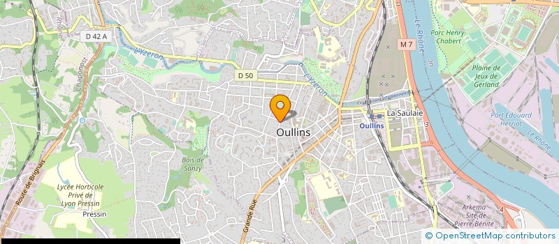 localisation de l'entreprise MONSIEUR BRUNO GODARD  OULLINS-PIERRE-BENITE