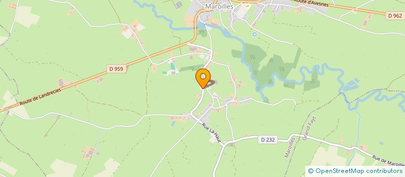 localisation de l'entreprise MONSIEUR BRUNO GODBILLE  LANDRECIES