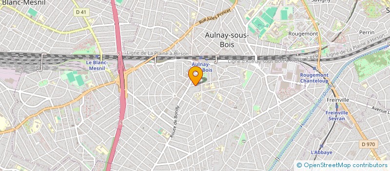 localisation de l'entreprise MONSIEUR BRUNO GOLDENSTEIN à AULNAY SOUS BOIS