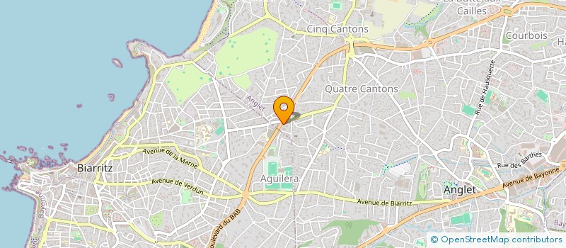 localisation de l'entreprise MONSIEUR BRUNO GOMBERT à ANGLET