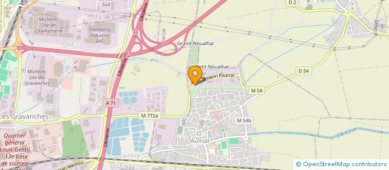 localisation de l'entreprise MONSIEUR BRUNO GOMES RIBEIRO  AULNAT