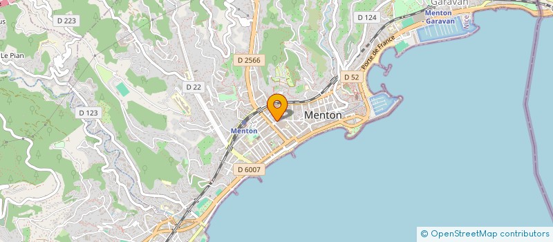 localisation de l'entreprise MONSIEUR BRUNO GOMEZ  MENTON