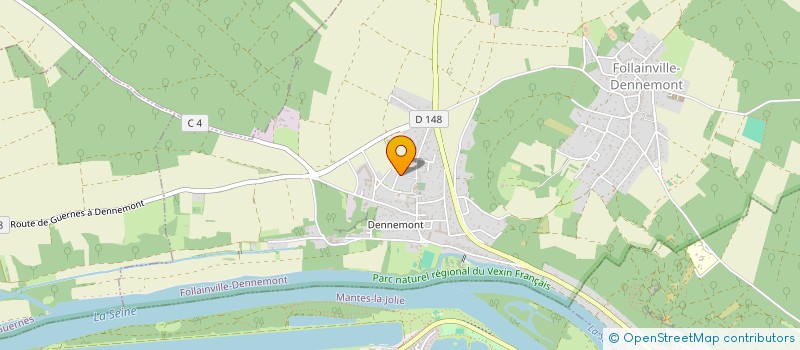 localisation de l'entreprise MONSIEUR BRUNO GONCALVES ALVES  FOLLAINVILLE-DENNEMONT